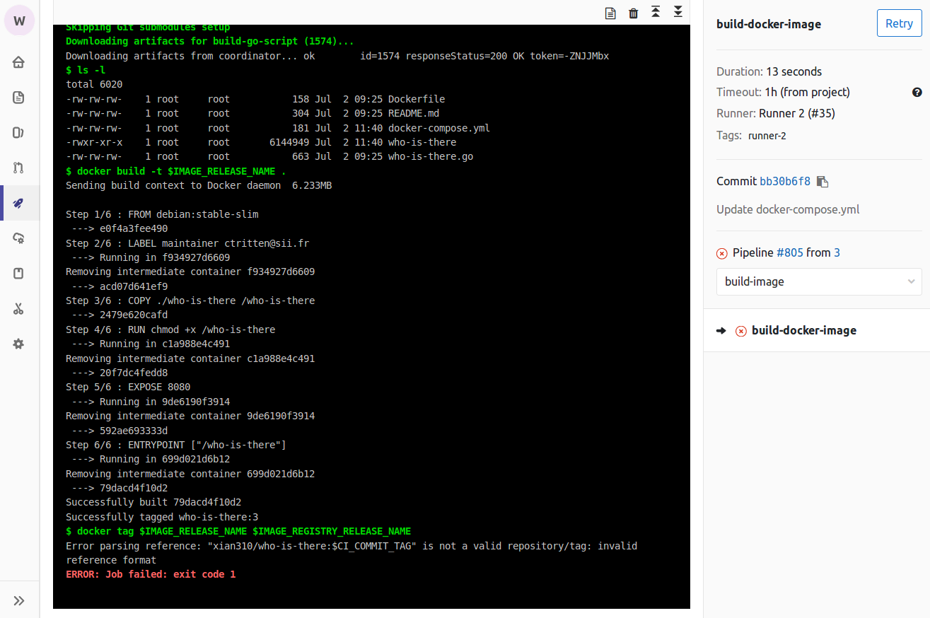 gitlab screen pipelines